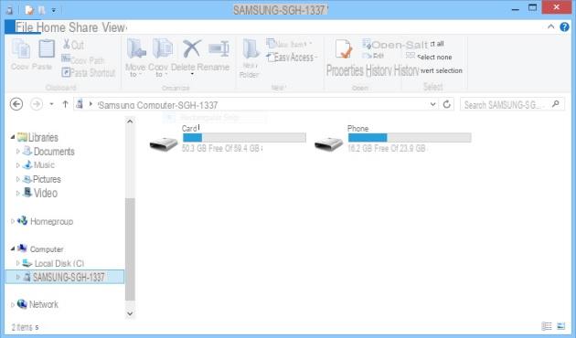 Copiar fotos entre Samsung e PC / Mac -