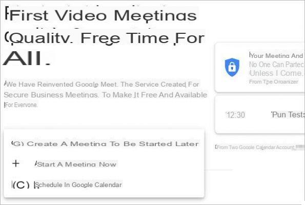 Google Meet: O que há de novo na criação de reuniões