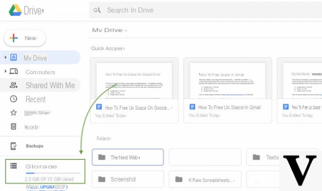 Cómo liberar espacio en Google Drive