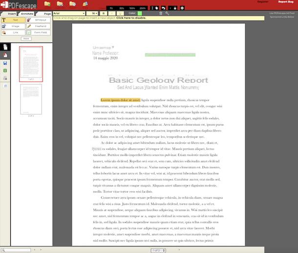 How to write on PDF