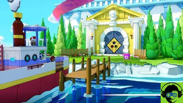 Paper Mario: The King of Origami - Cut the Purple Streamer | Passo a passo da torre do mar