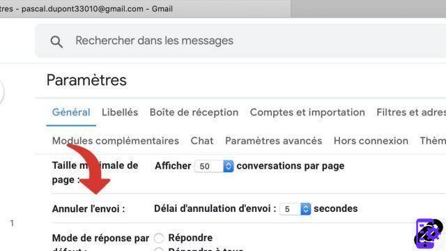 Como cancelar o envio de um e-mail para o Gmail?
