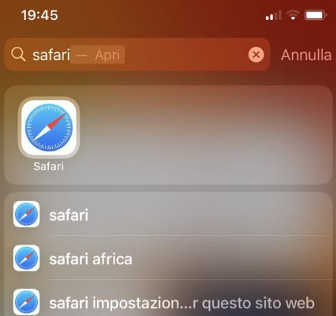 Cosa fare se Safari é o modelo do iPhone