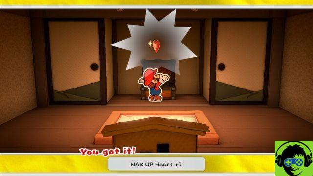 Paper Mario: El rey del origami - Tous les emplacements MAX UP Heart | Guía HP Max