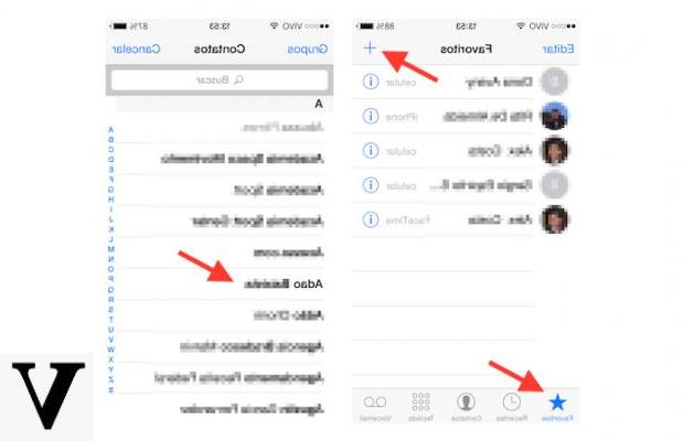 How to add a contact to iPhone favorites