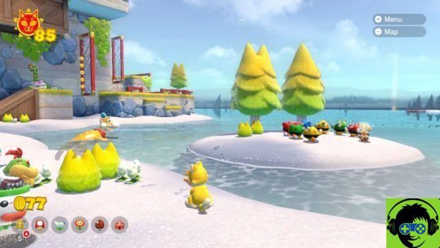 Super Mario 3D World: Bowser Fury - Todos os locais escondidos do sapo | Toadette Quest Guide