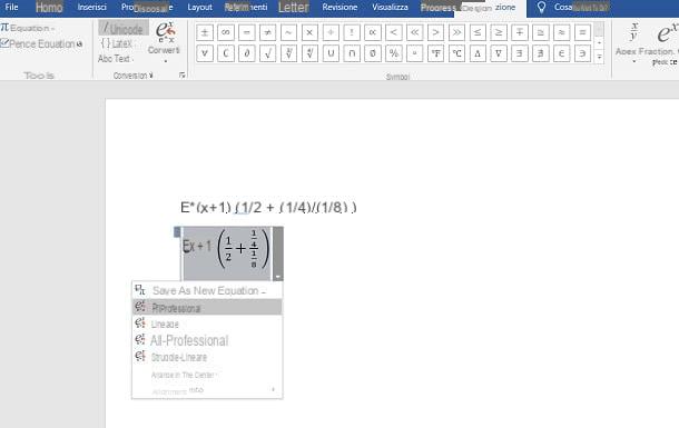 How to write math formulas in Word