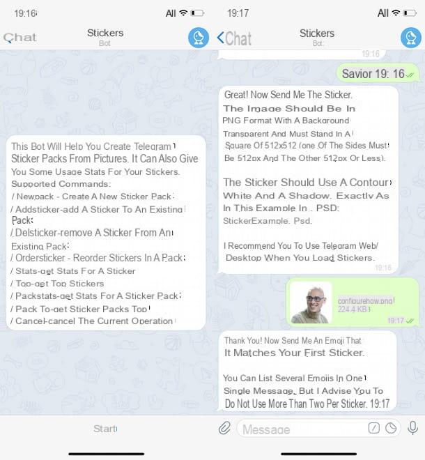 Come fare sticker Telegram
