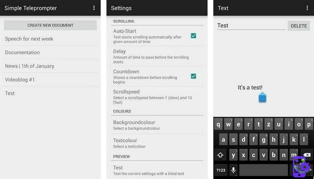 5 migliori applicazioni di teleprompter per Android
