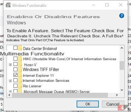 Désinstaller Internet Explorer de Windows 10 et 8.1