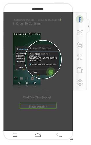 Grabar la pantalla de Android desde la PC -