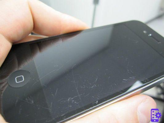 Supprimer les rayures de l'écran de l'iPhone