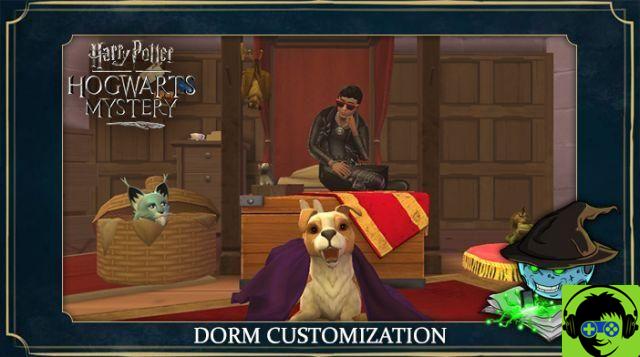 A personalização do dormitório agora está disponível no Hogwarts Mystery
