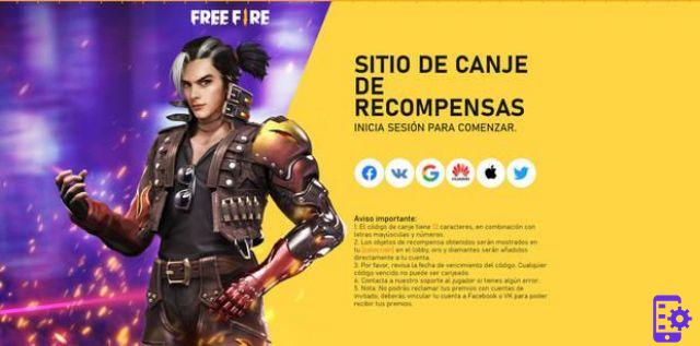 Free codes at Free Fire