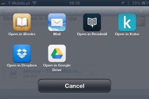 Importa libros electrónicos a iPhone o iPad sin iTunes