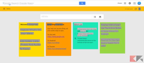 Google Keep: guia para notas e projetos