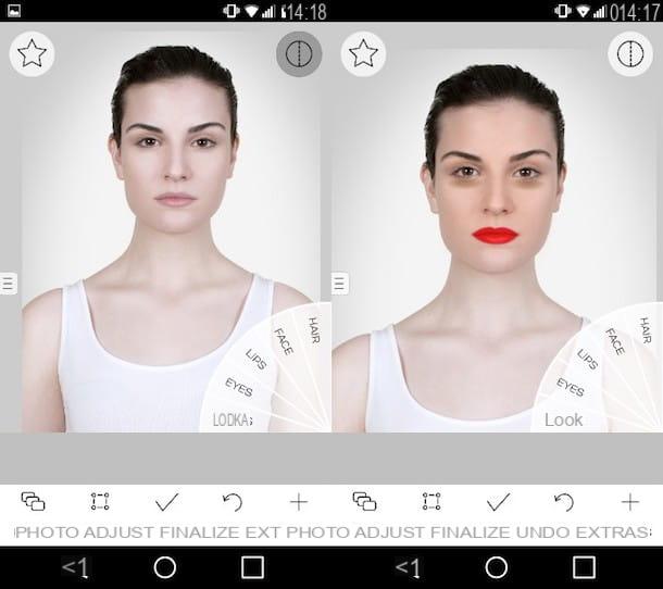 Aplicación para maquillar fotos