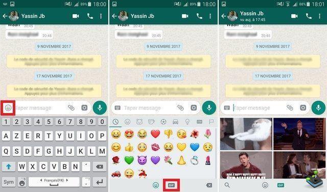Cómo crear y enviar GIF en WhatsApp