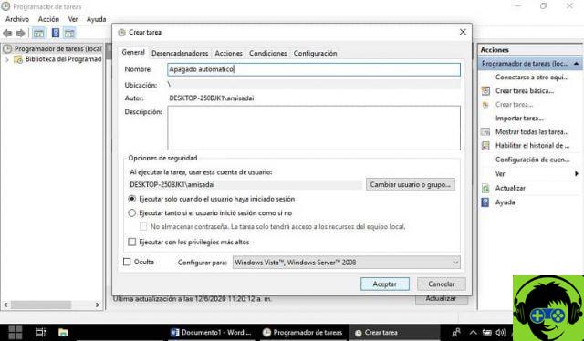 Cómo configurar un temporizador para apagar Windows 10 en un momento determinado