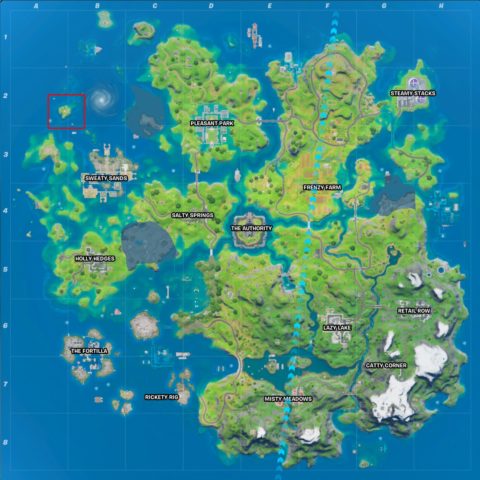 Where is Coral Cove in Fortnite Season 2 Chapter 3?
