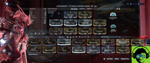 Costruzione Titania Prime Eidolon Hunter - Warframe