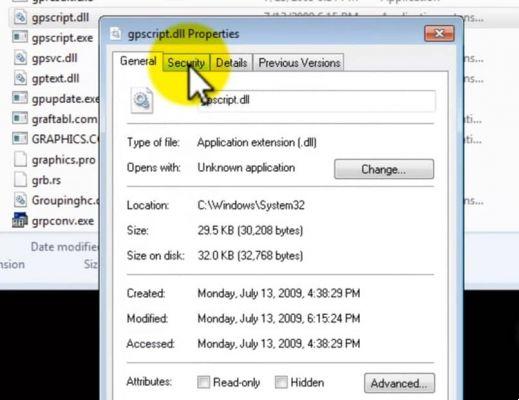Como ocultar a guia de segurança nas propriedades de um arquivo ou pasta no Windows