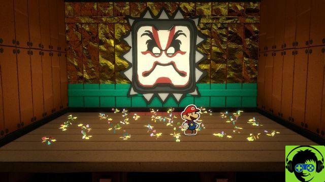Paper Mario: The Origami King - Save Luigi and get the master key | Ninja attraction walkthrough