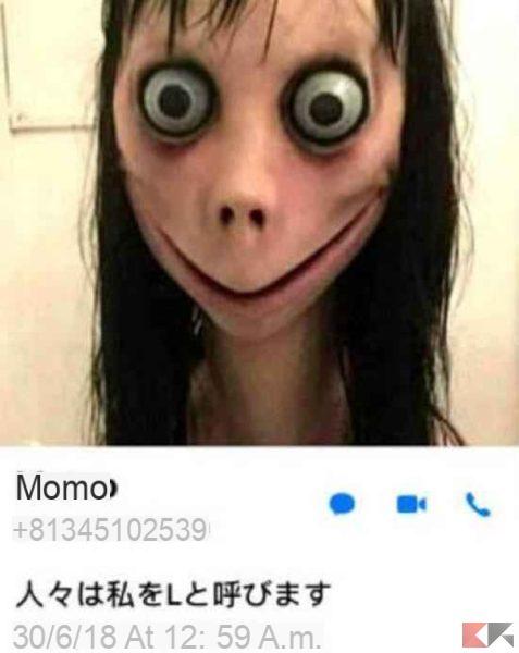 What is the Momo monster circulating on Whatsapp
