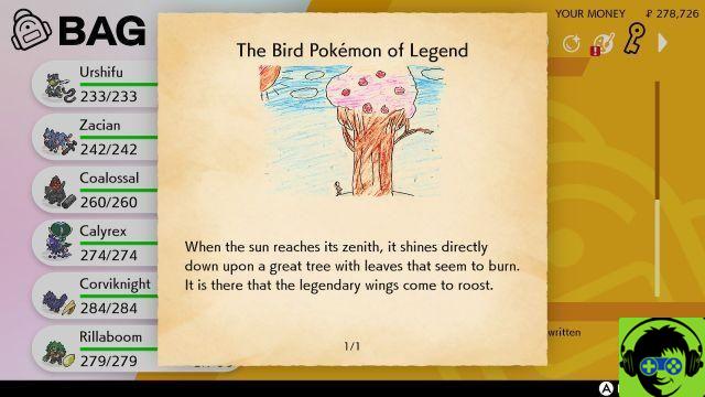 Pokemon The Crown Tundra - Come risolvere Legendary Clue 3 (The Bird Pokemon of Legend)