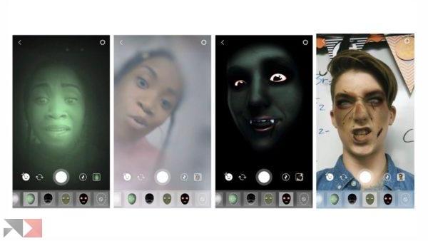 Halloween effects for Instagram and Facebook