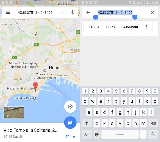 Google Maps coordinate