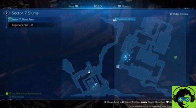 Localização do cartão de segurança para a porta do armazém em Final Fantasy VII Remake - Just Flyw In from the Graveyard