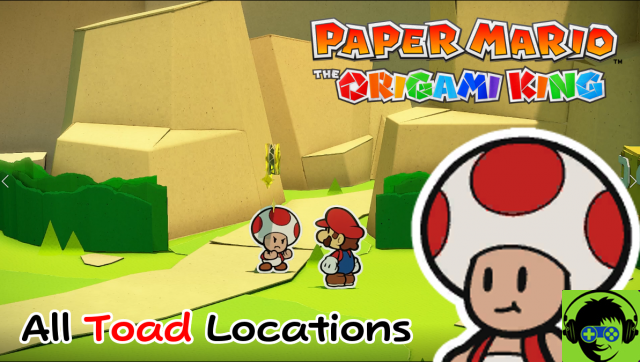 Todas as localizações do sapo em Paper Mario The Origami King