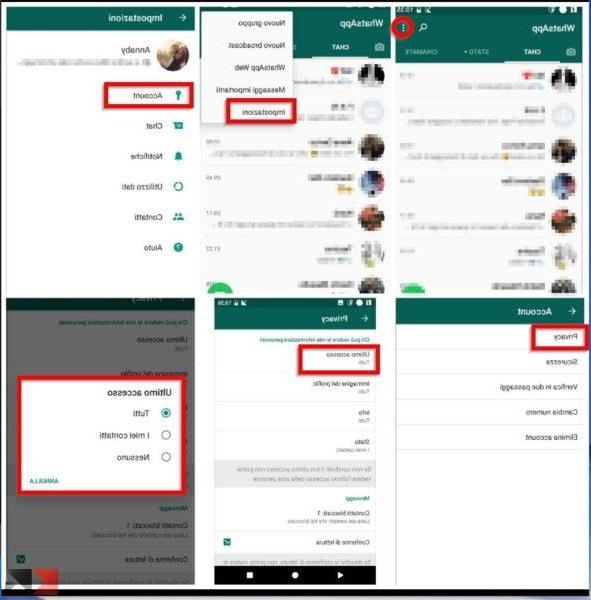 Come rimuovere l’ultimo accesso su WhatsApp