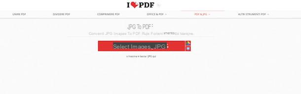Come cambiare JPG in PDF