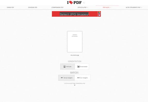 Como mudar JPG para PDF