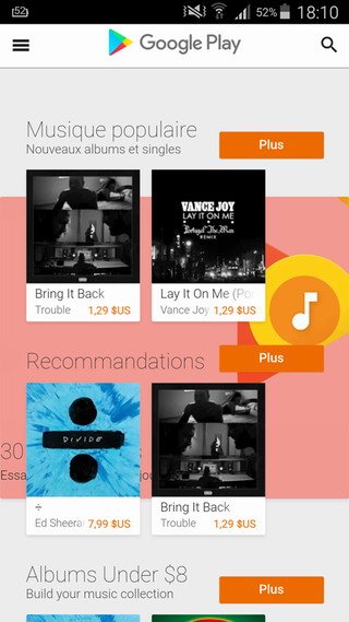 Cómo comprar música en Google Play