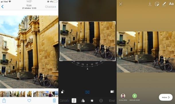 How to shrink photos on Instagram Story