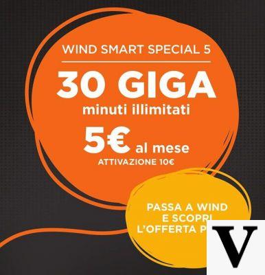 Desafio Wind Tre Iliad: 30 GB e minutos ilimitados por 5 euros por mês
