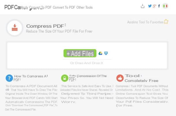Come compress PDF online