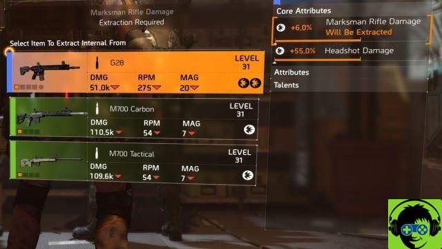 How to use the recalibration table in The Division 2