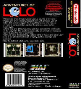 Mots de passe et codes Adventures of Lolo NES