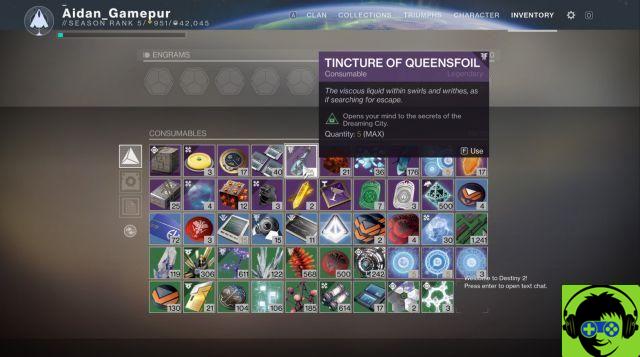 How to get the Tincture of Queensfoil in Destiny 2: Forsaken