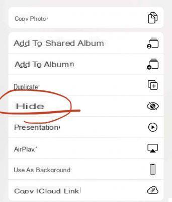 Cómo ocultar fotos en iPhone