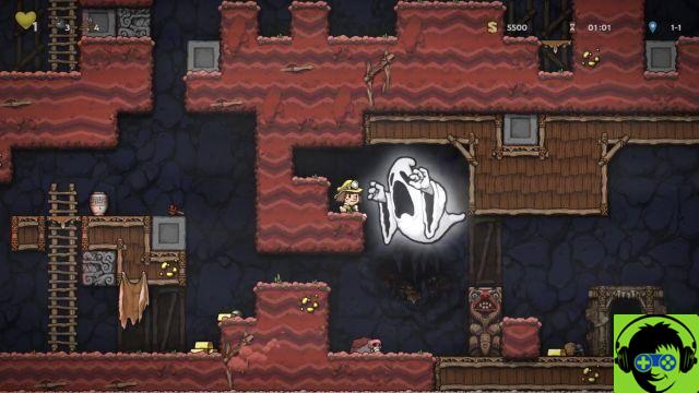 Spelunky 2 - How to kill or get away from the ghost