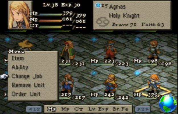 Trucos y códigos de Final Fantasy Tactics PS1
