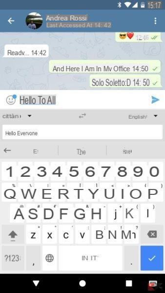 Instant translation with the Google keyboard