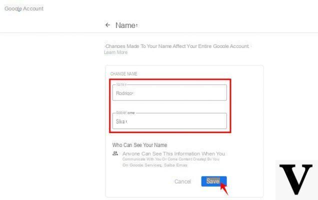 Come cambiare nome su Google Meet