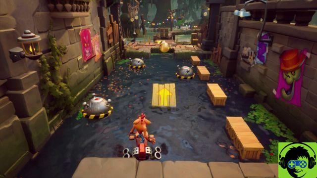 Crash Bandicoot 4: Todas as caixas e locais de joias escondidas | 5-3: Guia Run It Bayou em 100%