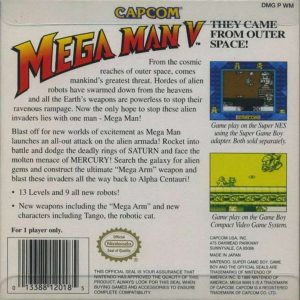 Mega Man V - trapaças e senhas para Game Boy